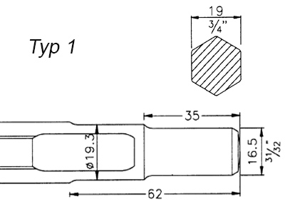 Bosch Typ 1 Spitzmeißel 400mm 751562 HiKOKI