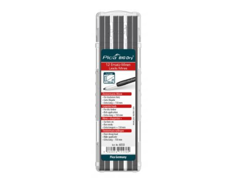 Pica BIG Dry Ersatz-Minen - 6050 - Graphite 2H