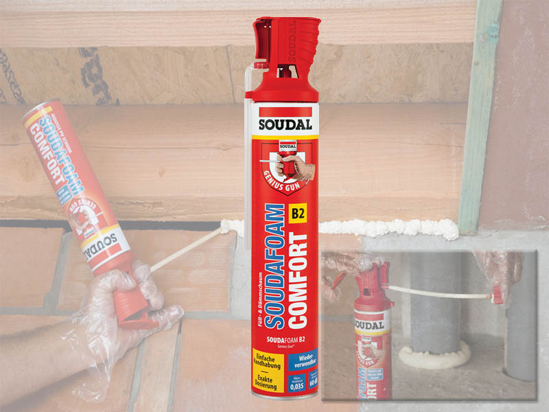 1K- Pistolenschaum 750 ml - GENIUS GUN) - B2 122506 SOUDAL