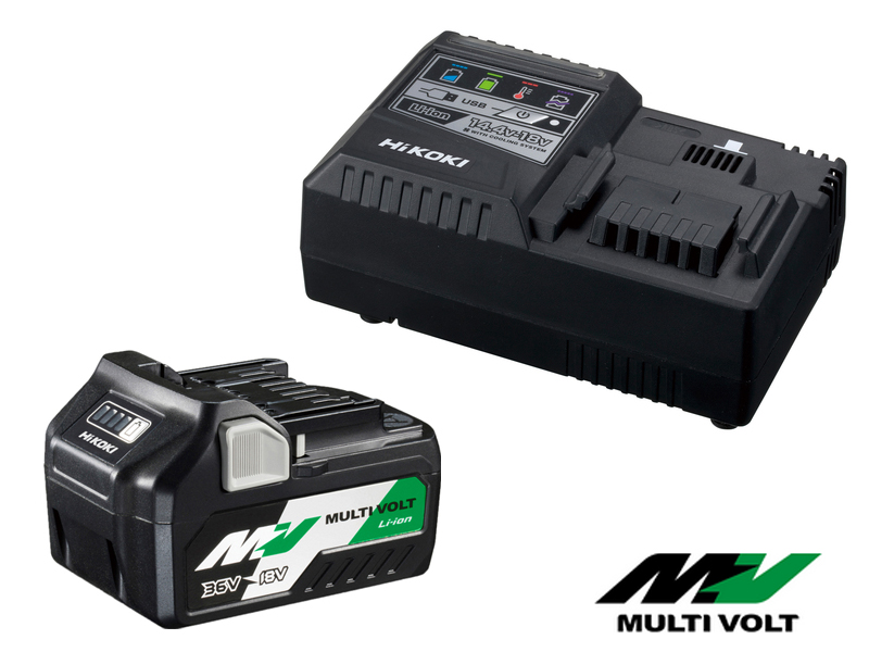 HIKOKI Booster Pack 1x BSL36A18X + 1x UC18YSL3 UC18YSL3WE1Z HiKOKI