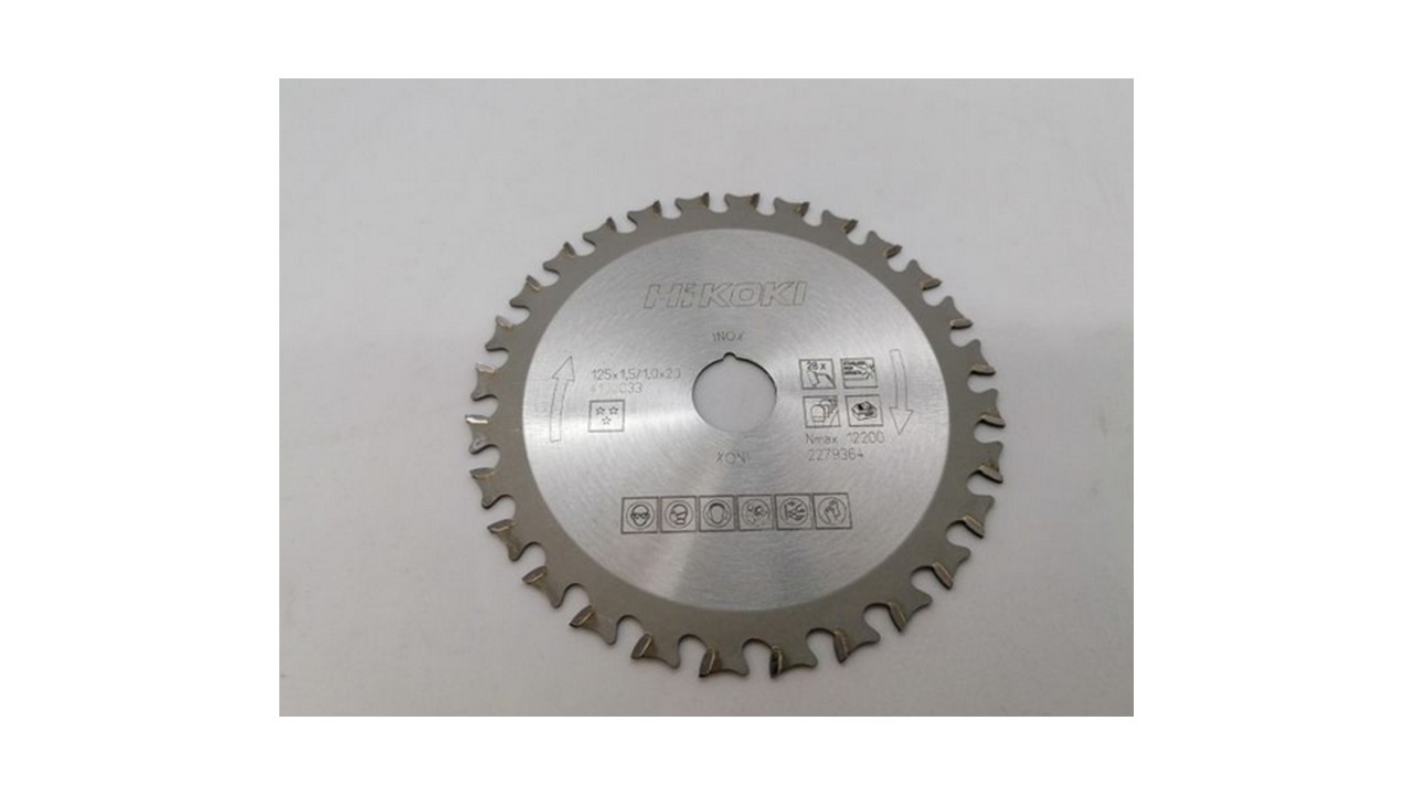 HM-Kreissägeblatt 125 x 20 / 28 Zähne / Edelstahl  4100033 HiKOKI