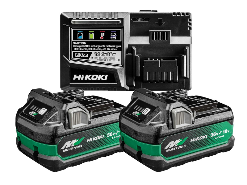 HIKOKI Booster Pack 2x BSL36A18X + 1x UC18YSL3 UC18YSL3WHZ HiKOKI